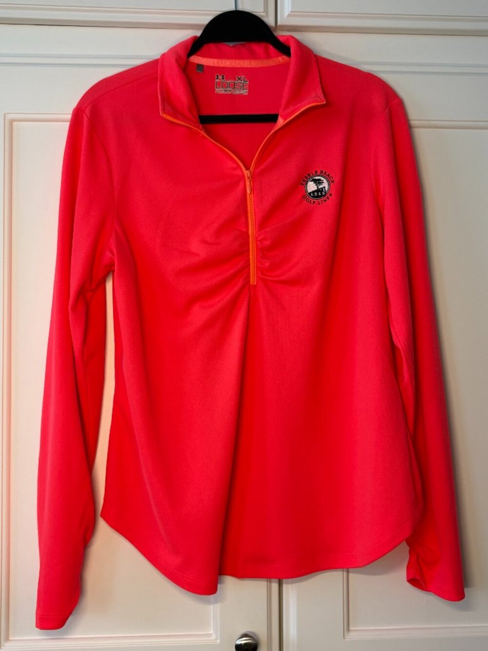 Under Armour Bright Pink Golf Zip-up